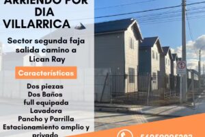 Arriendo casa por día Villarrica